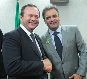 Carlos Brandão e Aécio Neves
